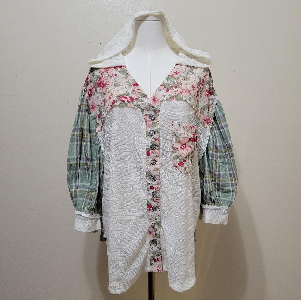 Pol | Mixed Print Patchwork Jacket - image 2